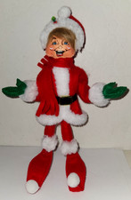 Annalee ELF 9" Very Merry Red Santa Suit Doll 2020
