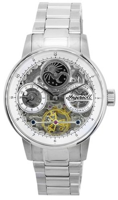 Ingersoll The Jazz Sun/Moon Phase Skeleton Dial Automatic I07703 50M Mens Watch