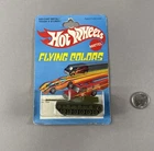 Vintage Original Hot Wheels Flying Colors Olive Tough Customer Tank Carded-C@@L!