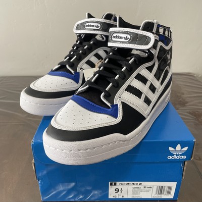 **Women's Adidas FORUM MID Rich Mnisi Bold Blue White Black | sz 9.5 GV8053 New
