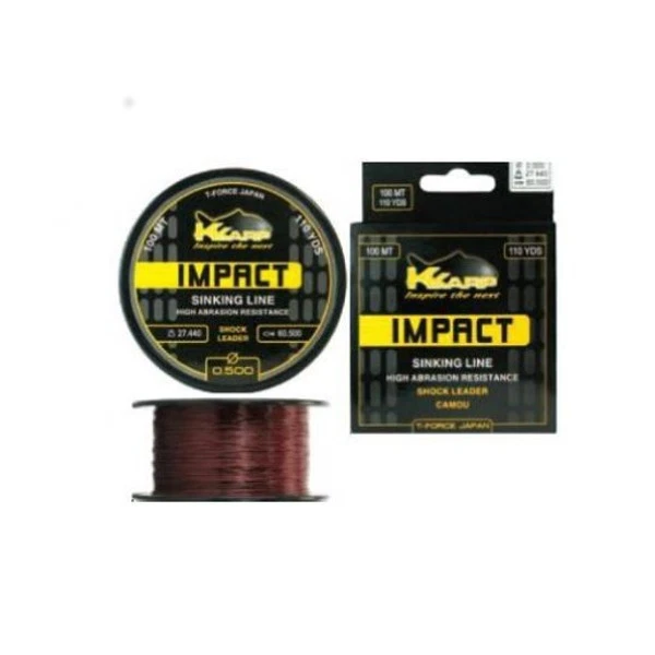 Línea de carrete de impacto K-KARP 100 m, color marrón camuflaje KKARP - Imagen 1 de 1