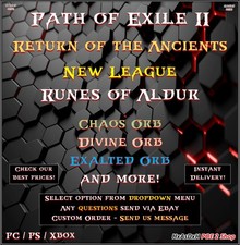  Path of Exile 2 Exalted & Chaos & Divine Orb...