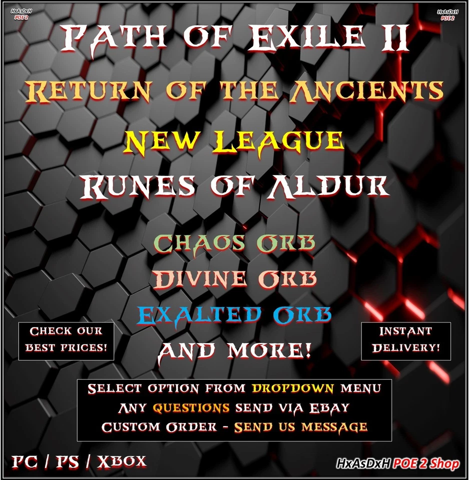 ✨Path of Exile 2✨Exalted & Chaos & Divine Orb✨New League✨Return of the Ancients✨ - Image 1 of 1