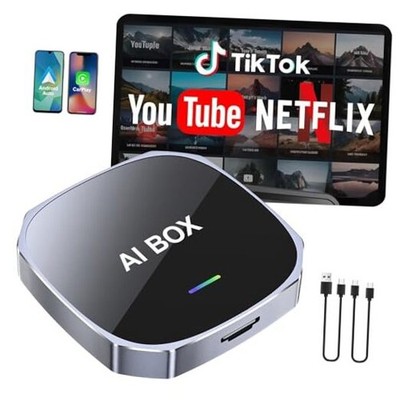 2-in-1 Wireless Apple CarPlay&Android Auto Adapter 2026, Magic AI Box