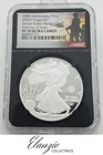 2025-P Proof American Silver Eagle First Day of Issue US Marines Privy NGC PF70