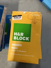 H&R Block 2022 Tax Software - Basic Simple Tax Situations PC/MAC ~ SEALED BOX