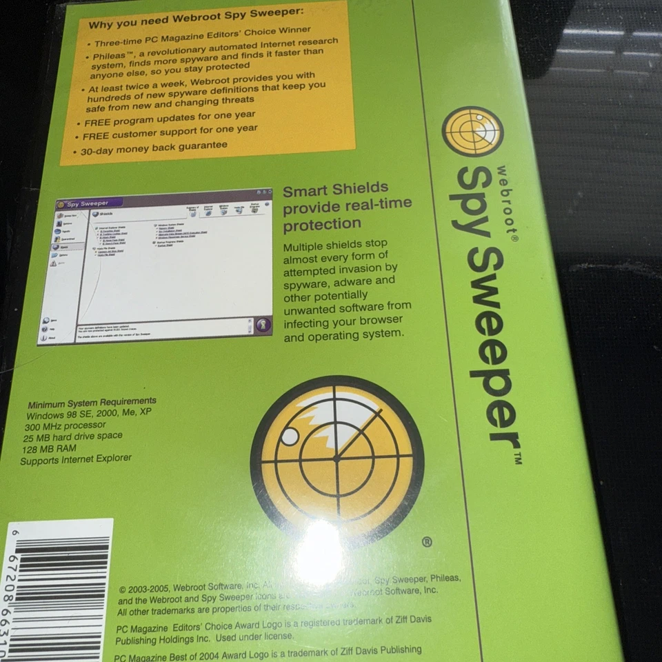 Spy Sweeper {2003-2005 Webroot Software Inc., Windows '98.2000, XP, Me - Image 2 of 2