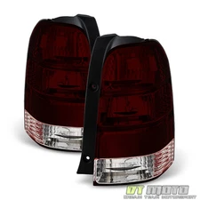 Red Smoked For 2001-2007 Ford Escape Tail Lights Brake Lamps Set Pair Left+Right