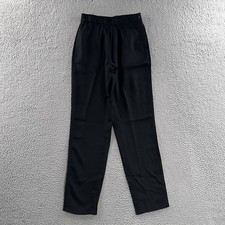 Uniqlo Womens Pants Black Size XS Career Office Work Tapered Tencell Lyocell