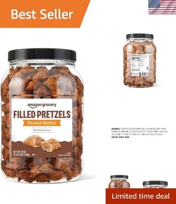 Savory Peanut Butter Filled Pretzels - 44 Oz - Enjoy a Perfect Crunch Anytime