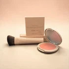 NEW~ The Original No Makeup Makeup Blush & Lip + Brush Set PEACH 0.17 oz 5 g