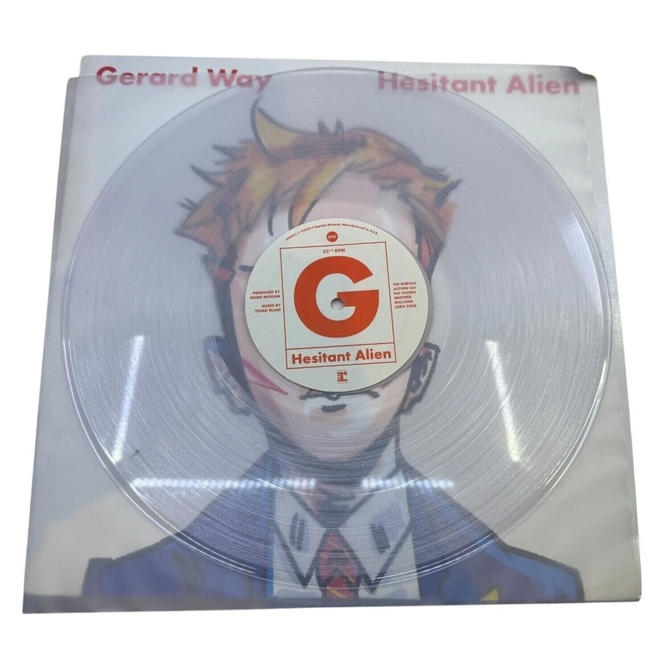 Gerard Way "Hesitant Alien" Vinyl Record Album - Clear Vinyl - First Solo Album Foto 3 de 4
