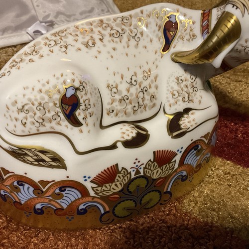 Royal Crown Derby Imari Paperweight Collection Water Buffalo Figurine - Picture 2 of 7