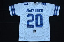 DARREN McFADDEN DALLAS COWBOYS SIGNED FOOTBALL JERSEY w/AmericasTeam Razorbacks