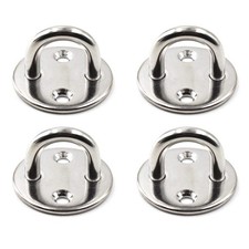 304 Stainless Steel Round Eye Pad Plate 5/16" 8mm Anchor Mount Great for Yoga...
