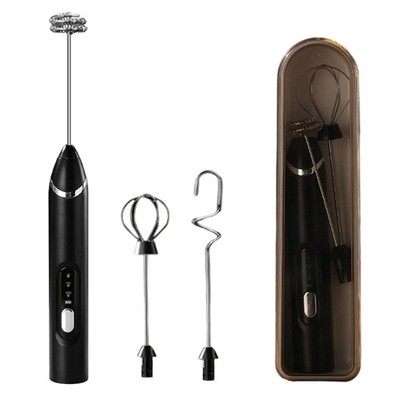 Electric Handheld Milk Frother 1200mAh Battery Three Executives for Flexible Use