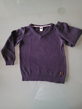 Janie Jack Tennis Sweater V-Neck Solid Dark Navy Blue Unisex Sz 2T NWOT