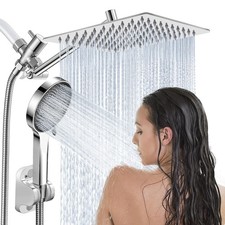 Shower Head,10 Rain Head with Handheld Spray Combo 10 Inch, silver3