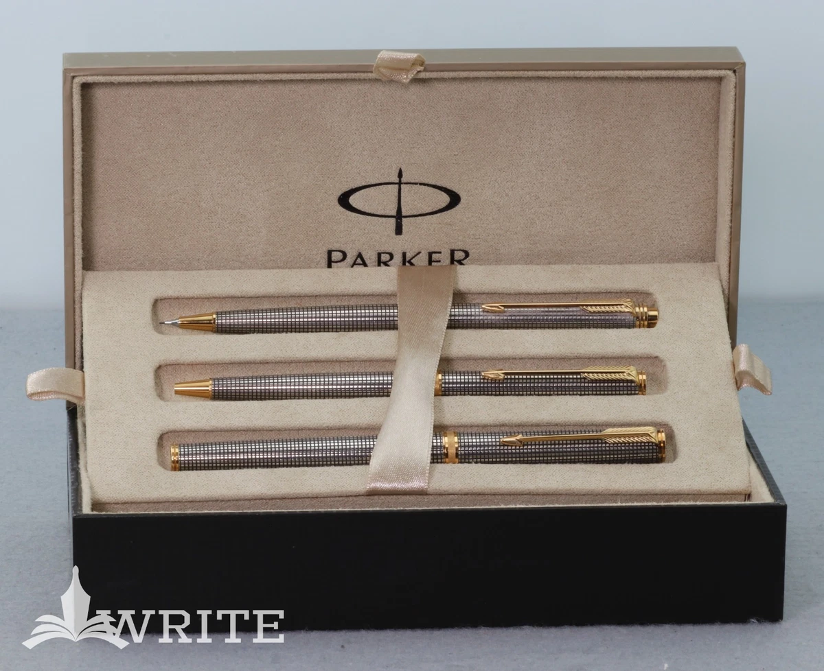 Parker Gold, 14K Nib Sterling Silver Collectible Fountain Pens for