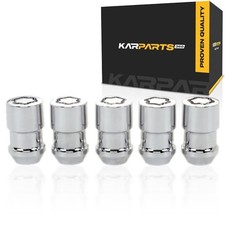 Mcgard Wheel Lock Nut Set For 1990-2017 Jeep Wrangler 5 Pack 1.46in. L Chrome