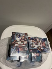 (LOT OF 6) 2025 Topps CHROME football value box - FACTORY SEALED