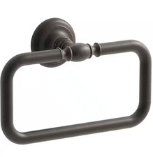 Kohler K-72571-2BZ Artifacts  Bathroom Towel Ring Oil Rubbed Bronze