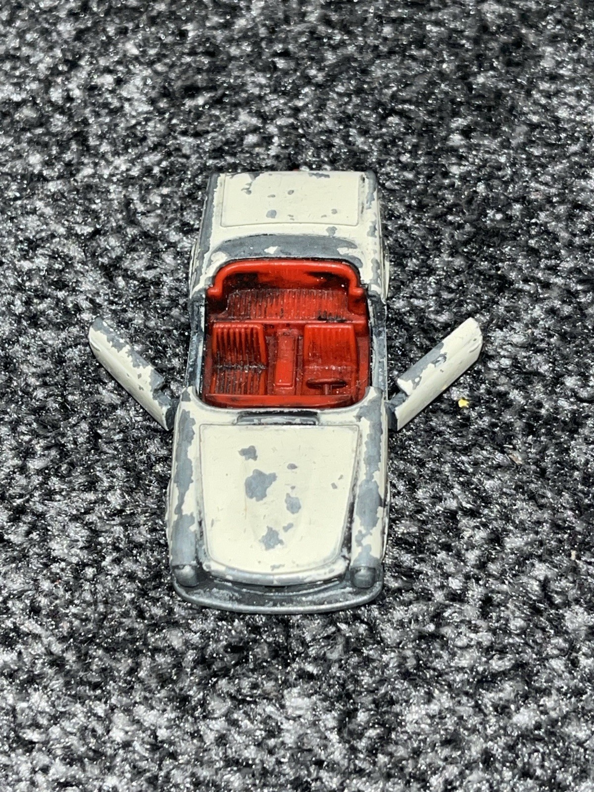 Jouet Miniature Matchbox Lesney 27D1 - Mercedes 230 SL (1966) Avec Boîte - Occasion - Collection Voiture Ancienne