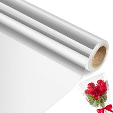 Jutieuo 100 ftx34 in Extra Wide Clear Cellophane 1 roll Pack of 1 ,