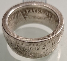 1921 MORGAN SILVER DOLLAR RING SIZE Handmade 90 silver dollar coin Size 13