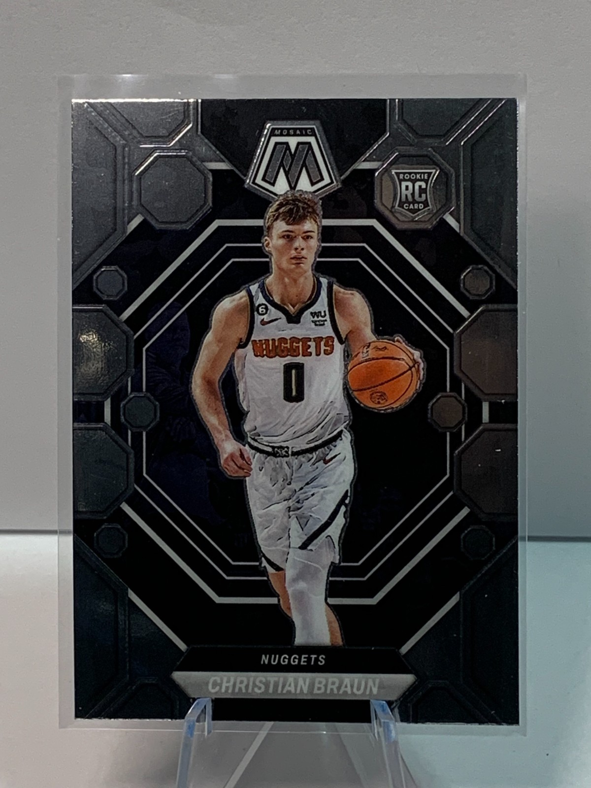 Christian Braun #240 Basketball Cards 2022 Panini Mosaic trading card — raw and PSA graded price guide