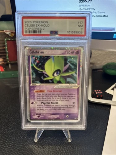 Pokemon 2005 Pop Series 2 #17 Celebi EX-Holo Card PSA 7