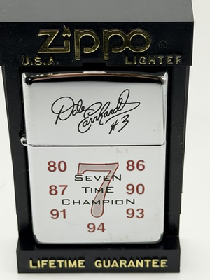 #ad Vintage 1995 Dale Earnhardt 7 Time Champion HP Chrome Zippo Lighter NEW B14 $29.95