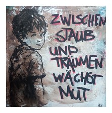 Original Painting Unique Signed Abstract Modern Art Painting Picture Art Banksy 