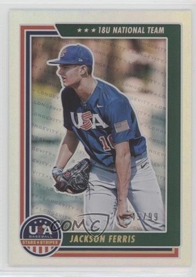 2022 Panini USA Baseball Stars & Stripes Holo Gold 45/99 Jackson Ferris #95 tj1