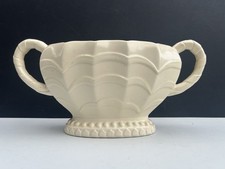 Antique Price Brothers 'Surrey' Ivory Mantle Vase Art Deco Double Handed