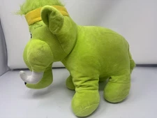 Fun Express Green Elephant with a Yellow Headband 11" Tall x 14" Long