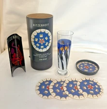 Rare Ritzenhoff Schnapps 4.5” Shot Glass Artist Iti Janz 2000