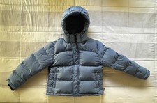 Aritzia The Super Puff Shorty Puffer Jacket Womens Medium Muted Blue Trend 700