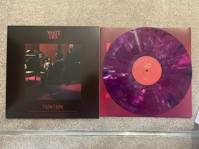 WHITE LIES Night Light Transparent Mulberry Marble Vinyl Blood /500 Only  