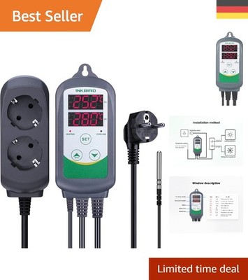 Manuelles ITC-308 Thermostat mit LCD und hohem Leistungsbereich für Gewächshaus