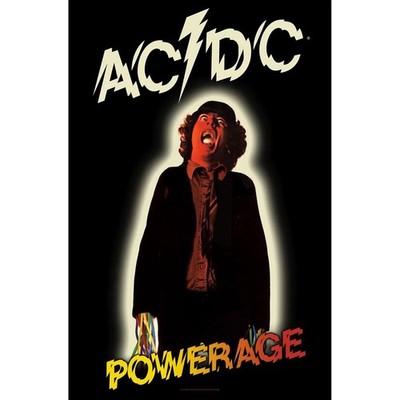 AC/DC - Powerage Premium Posterflagge Größe / size: ca. 105 x 65 cm