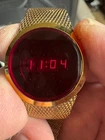 Timex Women's Vintage 1970s SSQ Red LED Watch 29MM New Batteries Runs Good