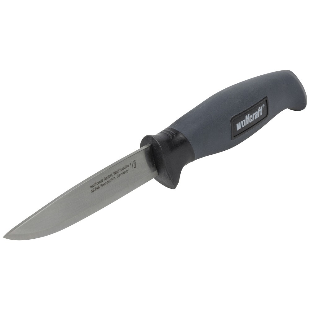 Wolfcraft 4085000 Outdoormesser mit Holster Anthrazit 3690₽