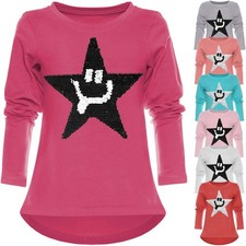 Girls Children's Pullover Sweater Sweatshirt Turn Sequin Sweater 21897 Offer