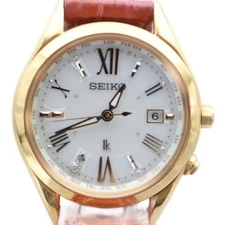 Used Seiko SEIKO lk Rukia 1B35-0AA0 Watch Radio Solar Date Calendar Included 1P