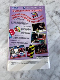 Bug! Sega Saturn MANUAL ONLY w/ reg card intact MO12726