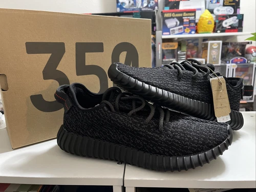 Adidas Yeezy Boost 350 Pirate Nero 2023 BB5350 Uomo Taglia 10 YZY 350