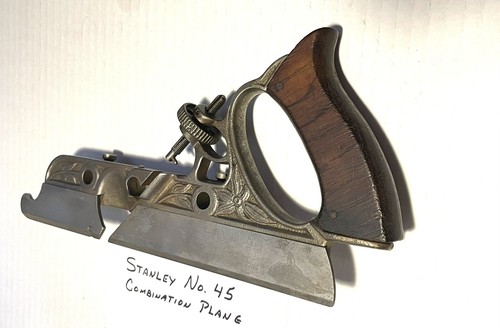 STANLEY No 45 Combination Plane Part MAIN SECTION #16, ADJ SCREW #27 & WHEEL #28 - Picture 4 of 8