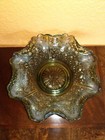 Anchor Hocking Emerald Green 10.5" x 3.5" Scalloped Edge Serving or Snack Bowl — photo 1
