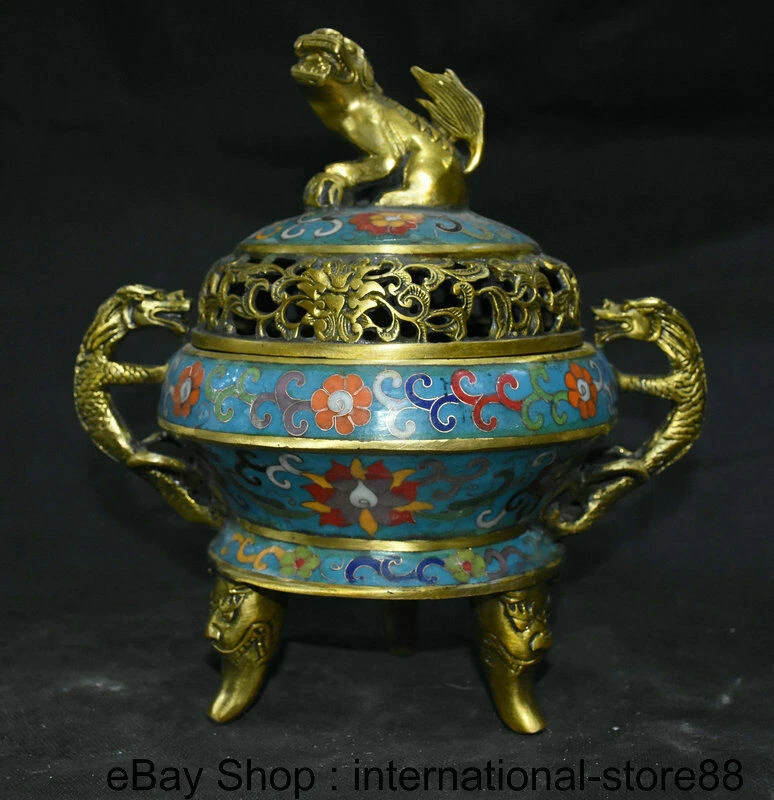 古銅 蓮形 在銘 香炉 5.8cmx5.6cm(A291) 蓝色中国风青铜香炉| eBay
